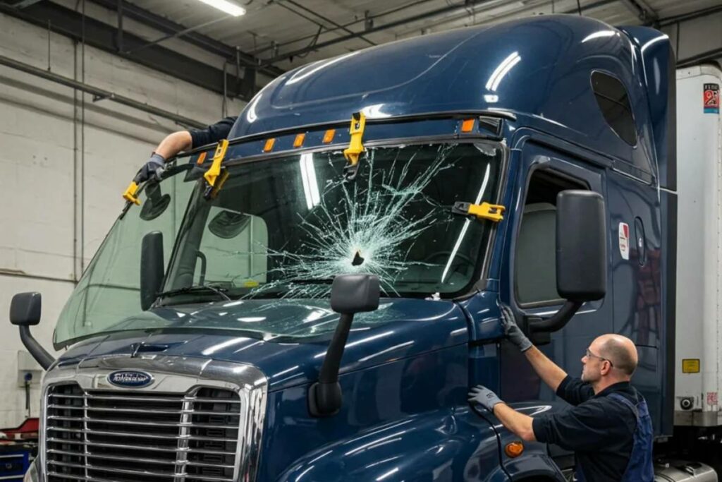Semi Truck Glass 5